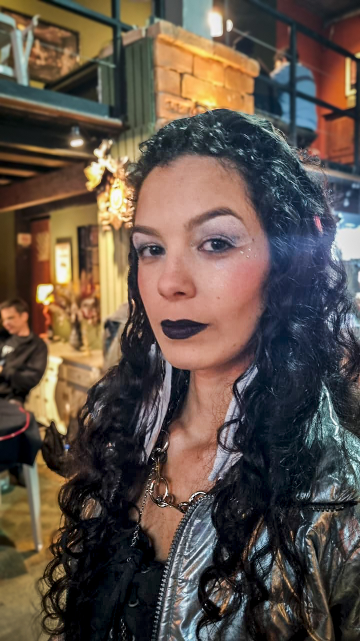 Maquiagem temática steampunk para desfile Anarquia de Vestir